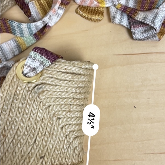 Missoni Multicolor Ankle Wrap Wedges Size 6.5 - Picture 6 of 6